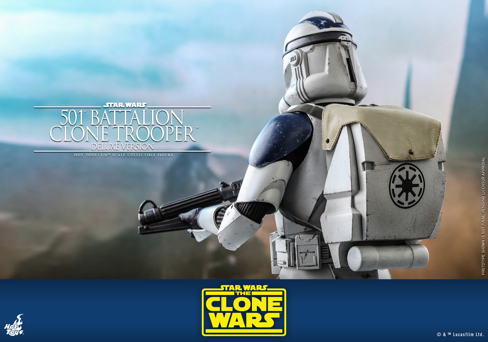 Hot Toys TMS023 1/6 Star Wars: The Clone Wars™ - 501st Battalion Clone Trooper™ (Deluxe Version)