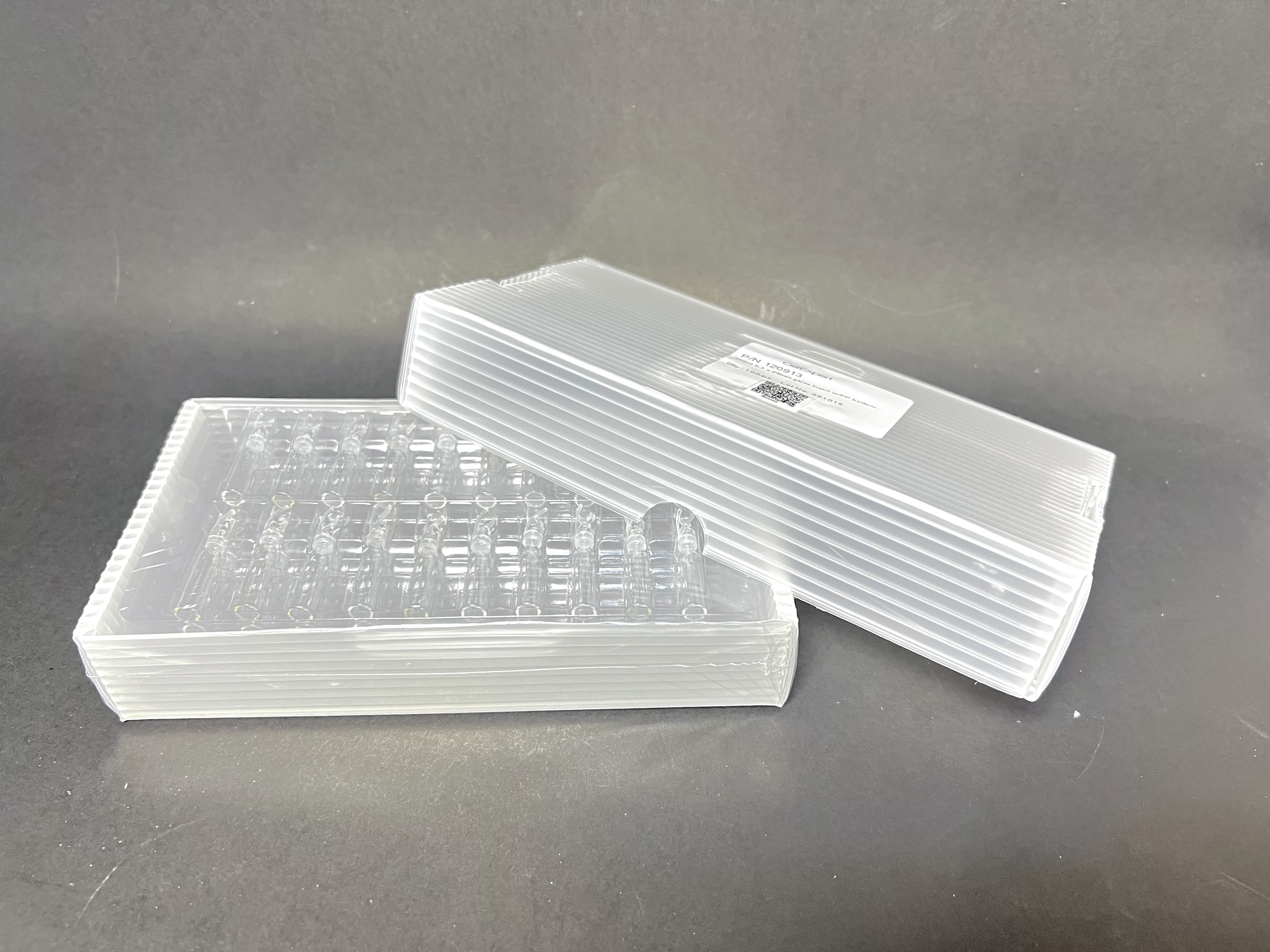 250ul(5.7x29mm) insert glass with Polyspring (100ชิ้น/pk.)