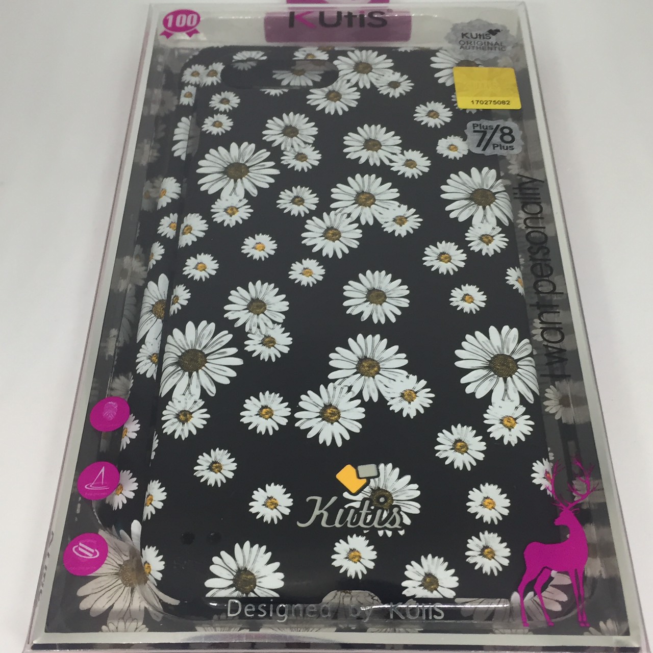 เคสคูทิส(Kutis)เคสไอโฟน7พลัส,8พลัส(ลายดอกไม้)มาใหม่ เคสประกบหน้า-หลัง เคสเรืองแสง เคสลายวินเทจ ร้านSuperhero Klongthom