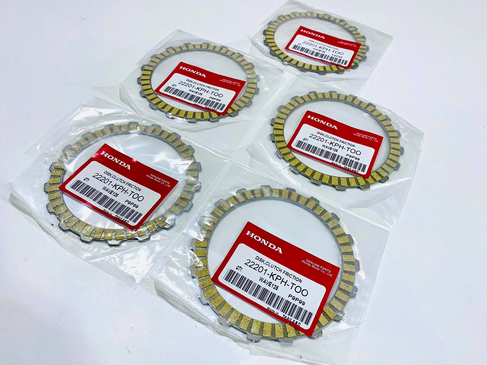 ชุดแผ่นครัชดรีม125 เวฟ125 ไนท์125 dream125 wave125 nice125 แท้ศูนย์