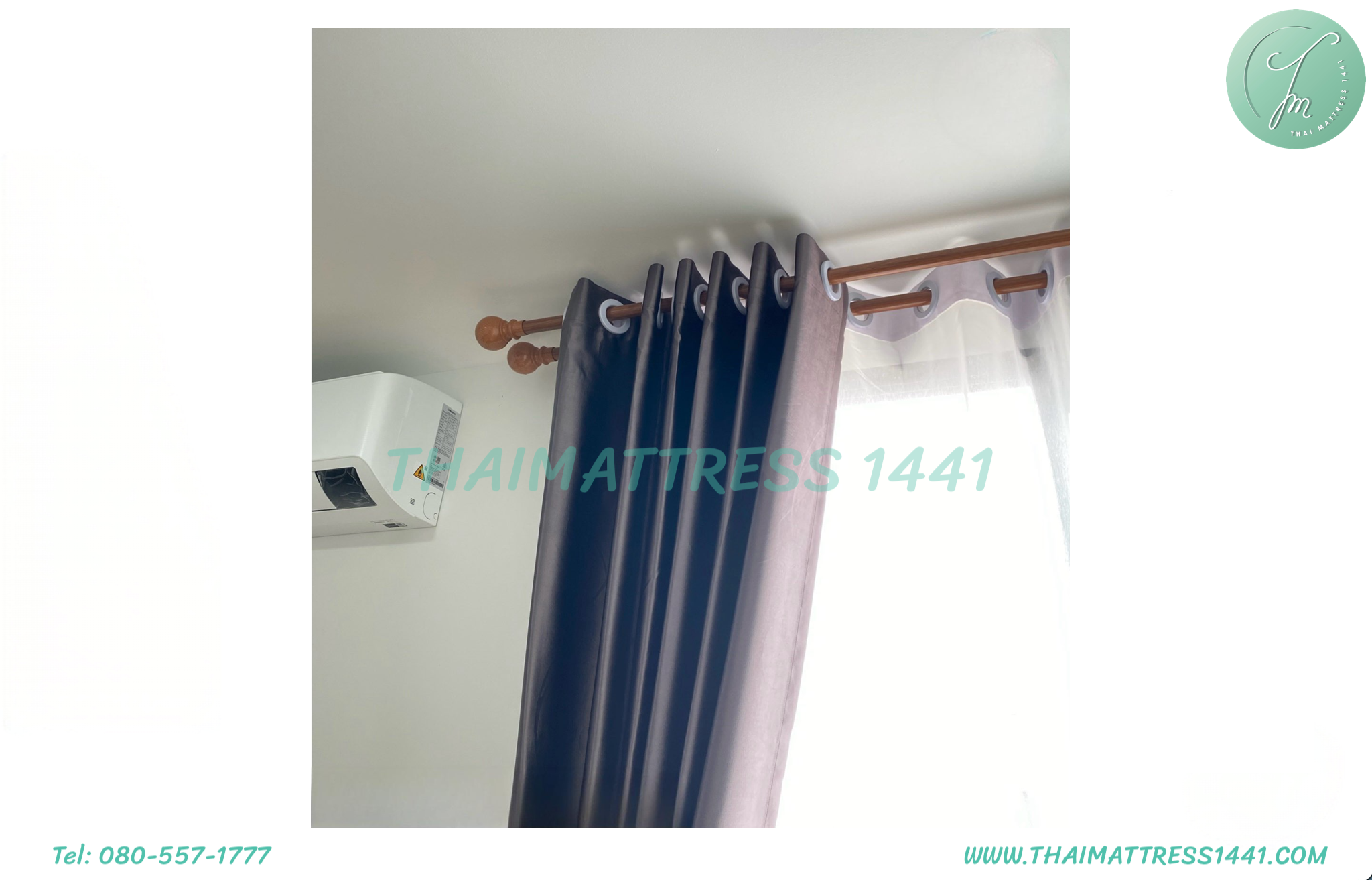 ผ้าม่านตาไก่ กันแสง UV สำหรับบ้านและคอนโด - Eyelet Curtain with sunblock and UV Protection