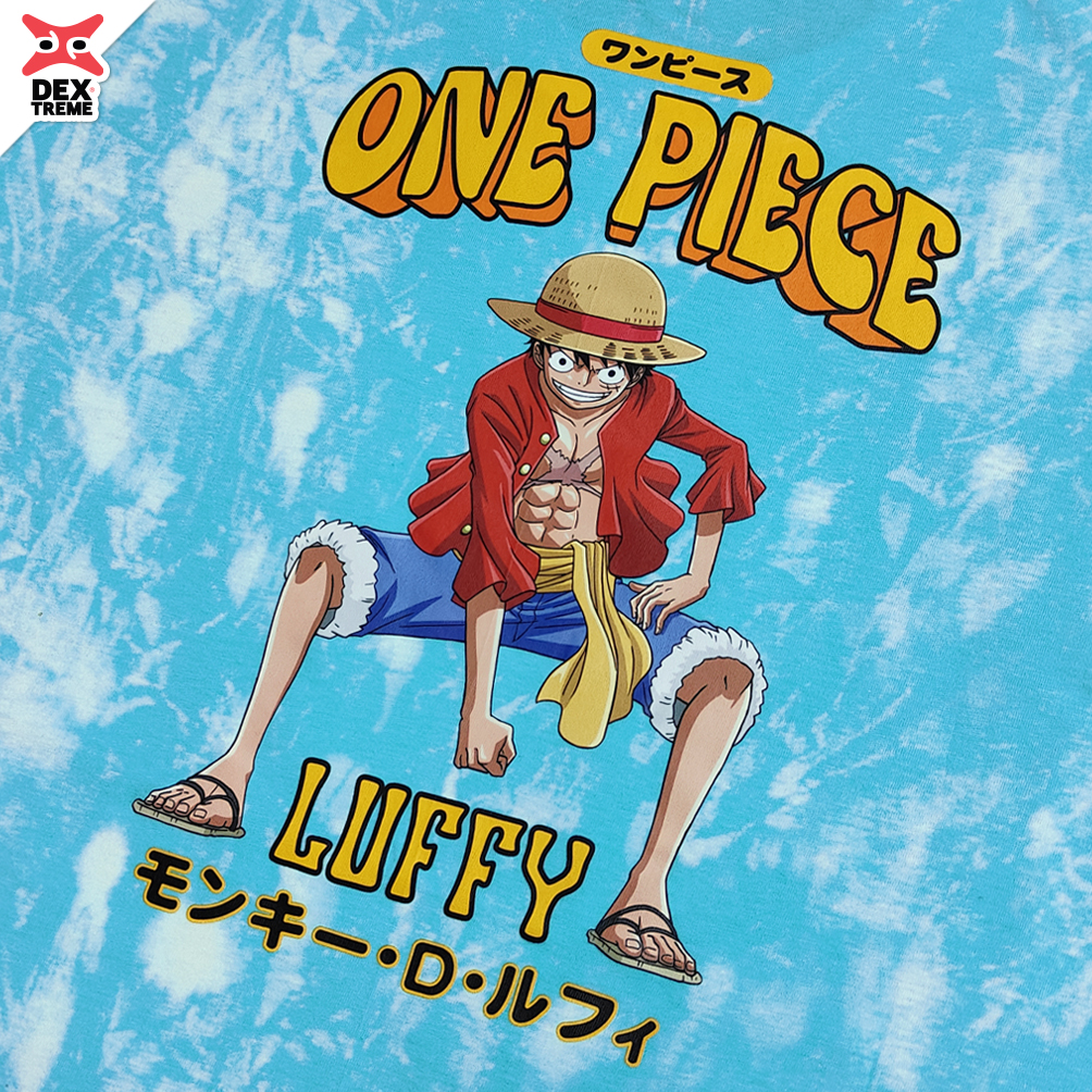 เสื้อวันพีซ Tees OP Luffy ผ้ามัดย้อม