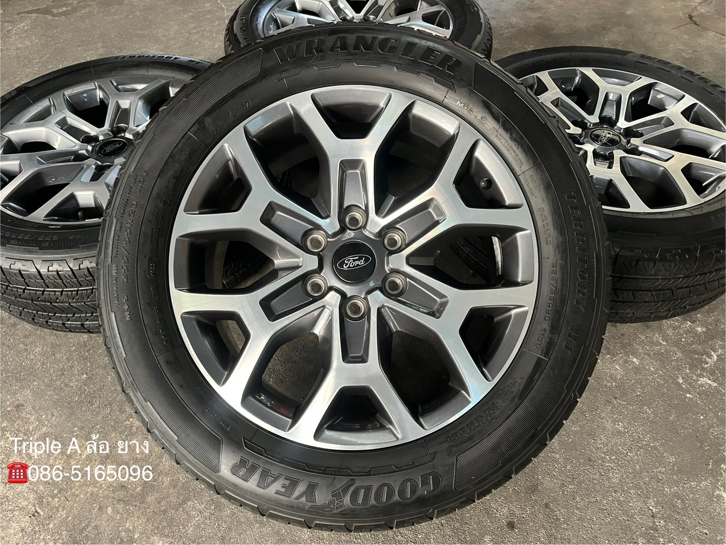✨ล้อแม็ก✨Ford Everest Next-Gen ขอบ 20 เทาหน้าเงา พร้อมยาง 255-55-20 GoodYear💥ปลายปี 22💥