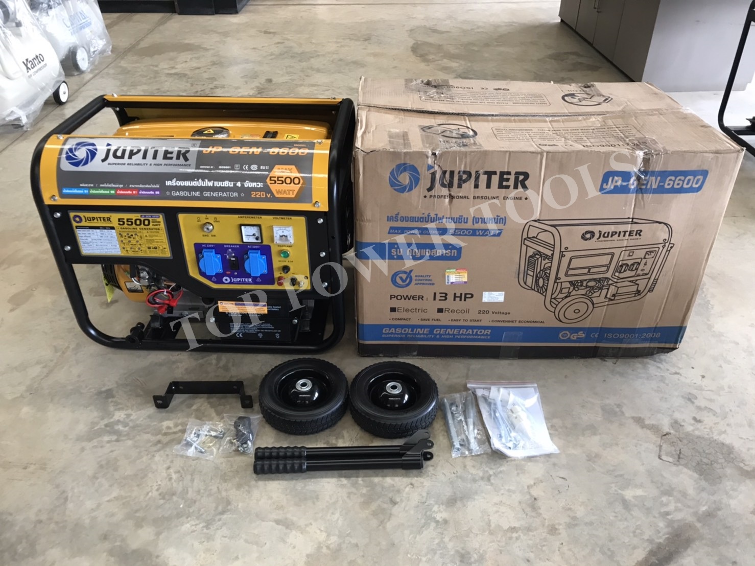 เครื่องปั่นไฟ เบนซิน JP-GEN-6600 (5,500W) JUPITER (สตาร์ทกุญแจ)