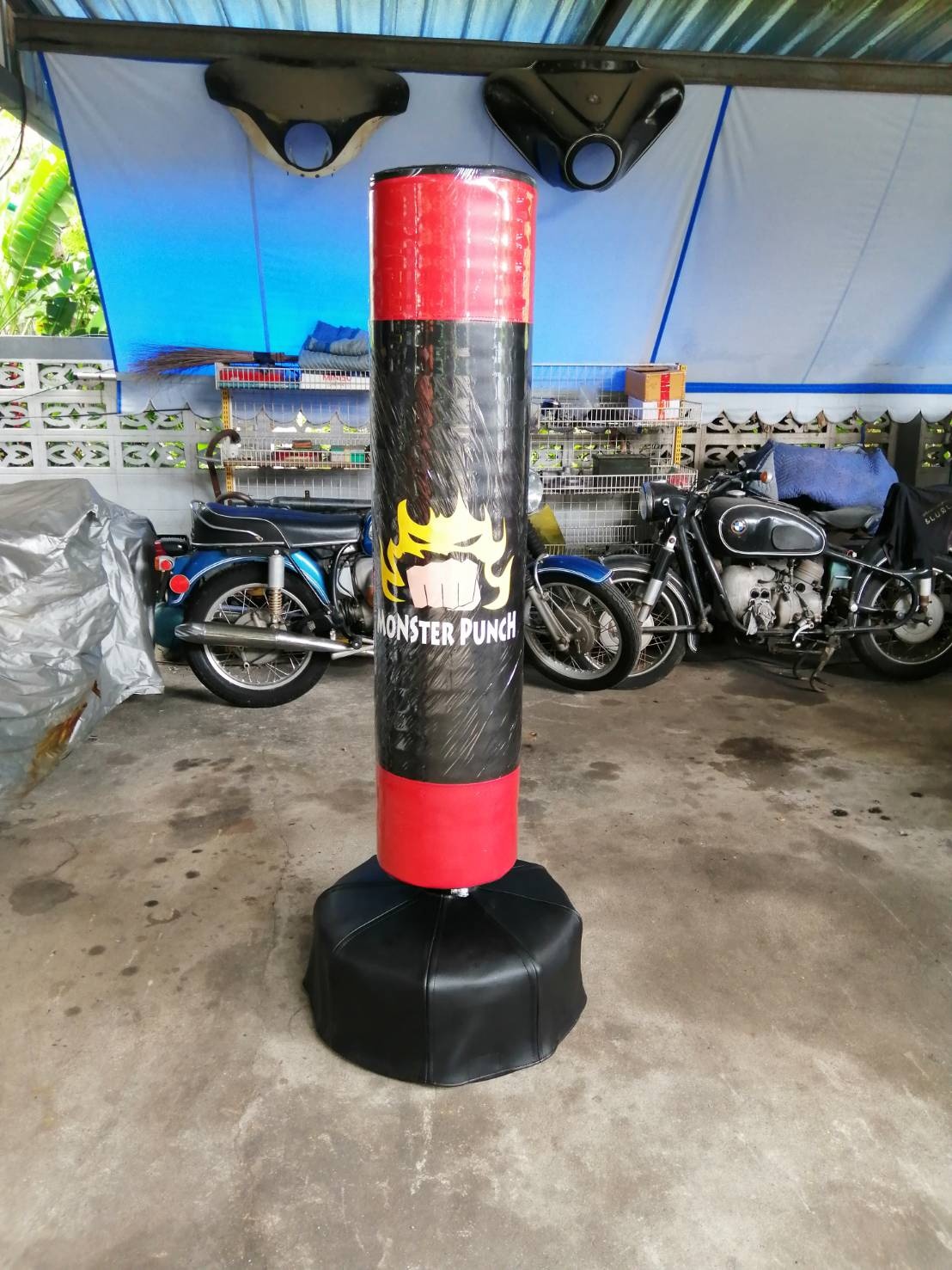 กระสอบทรายตั้งพื้นรุ่นไฮบริจ สีแดง