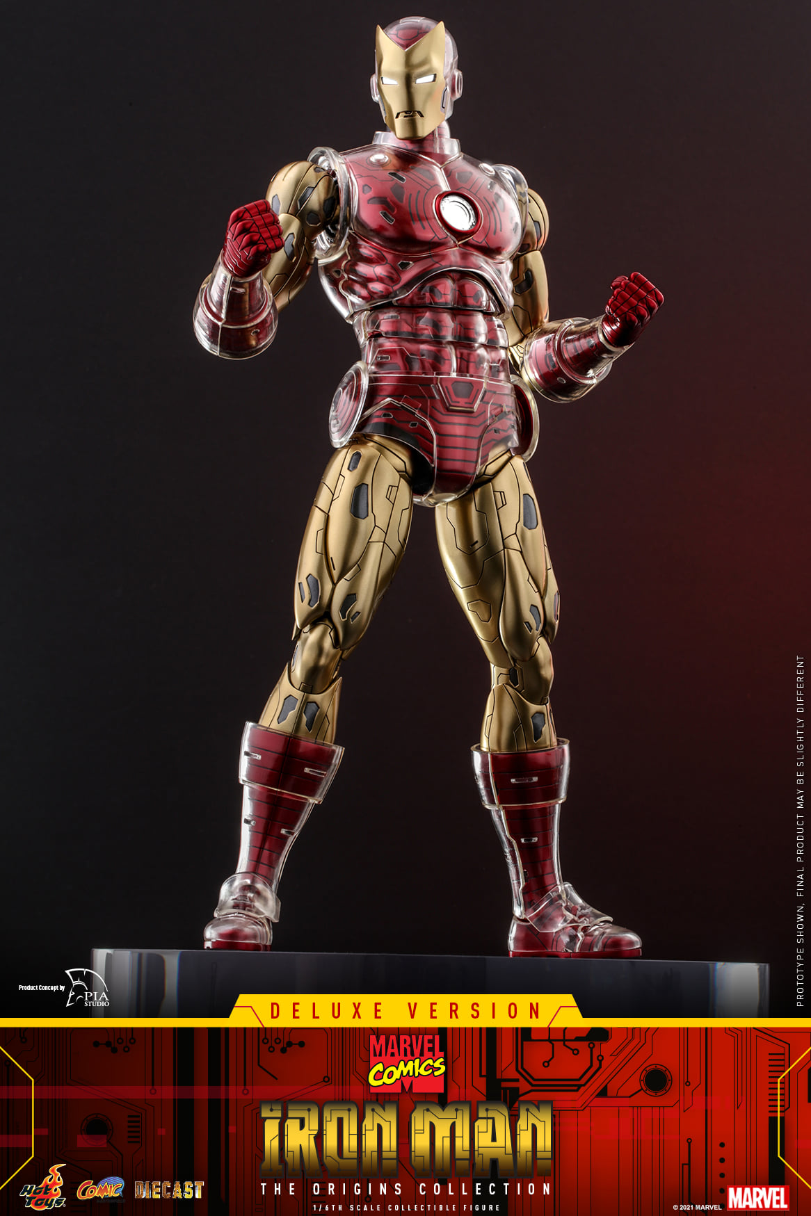 Hot Toys CMS08D38 1/6 Marvel Comics - Iron Man (Deluxe Version) [The Origins Collection]