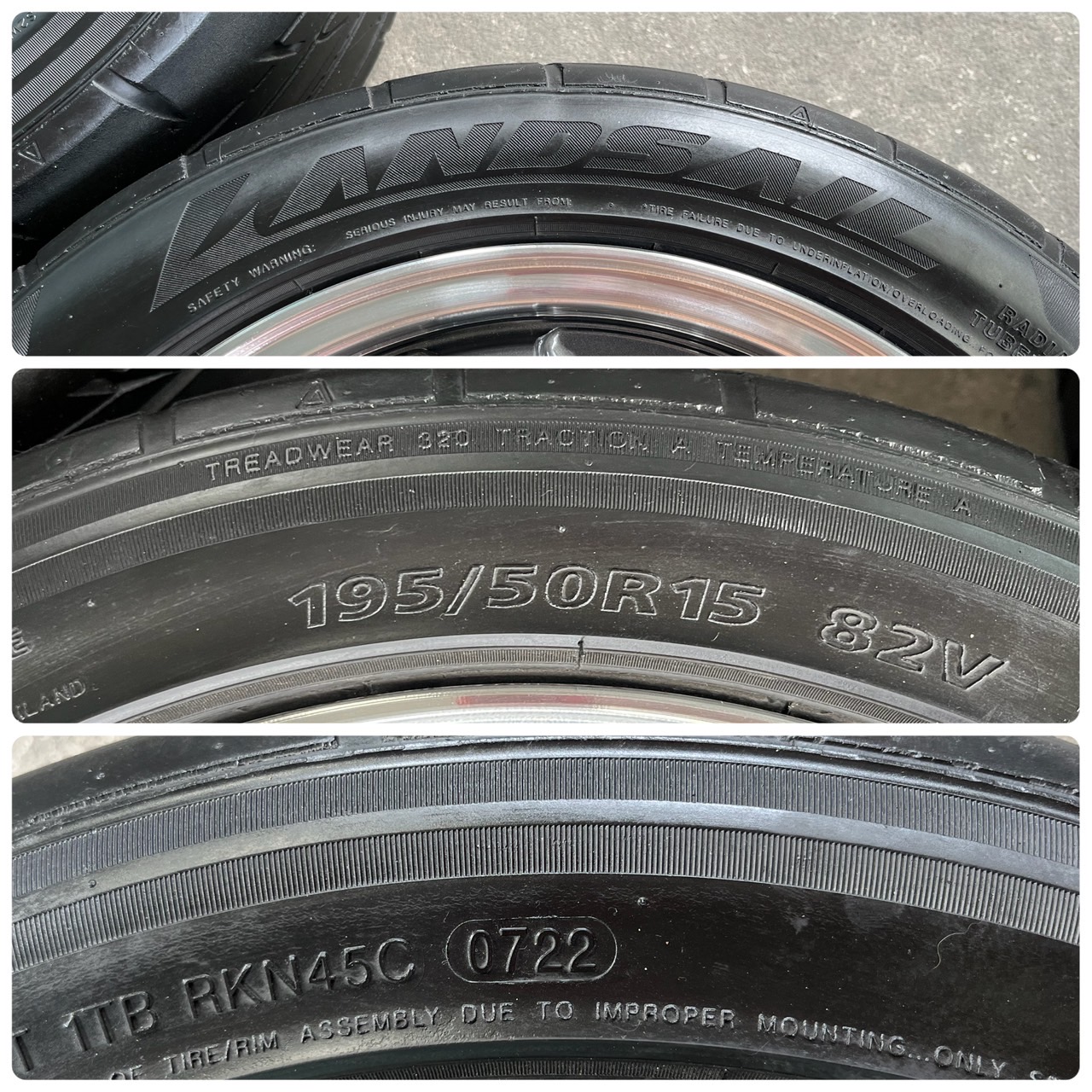 ✨ล้อแม็กพร้อมยาง✨4รู100✨SSW ขอบ 15 สีเทาขอบเงา