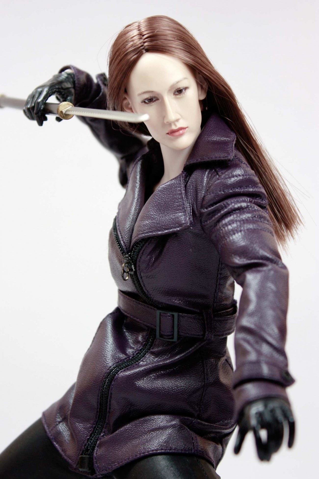 POPTOYS F15-D PURPLE (The Nikita female agent leather suit