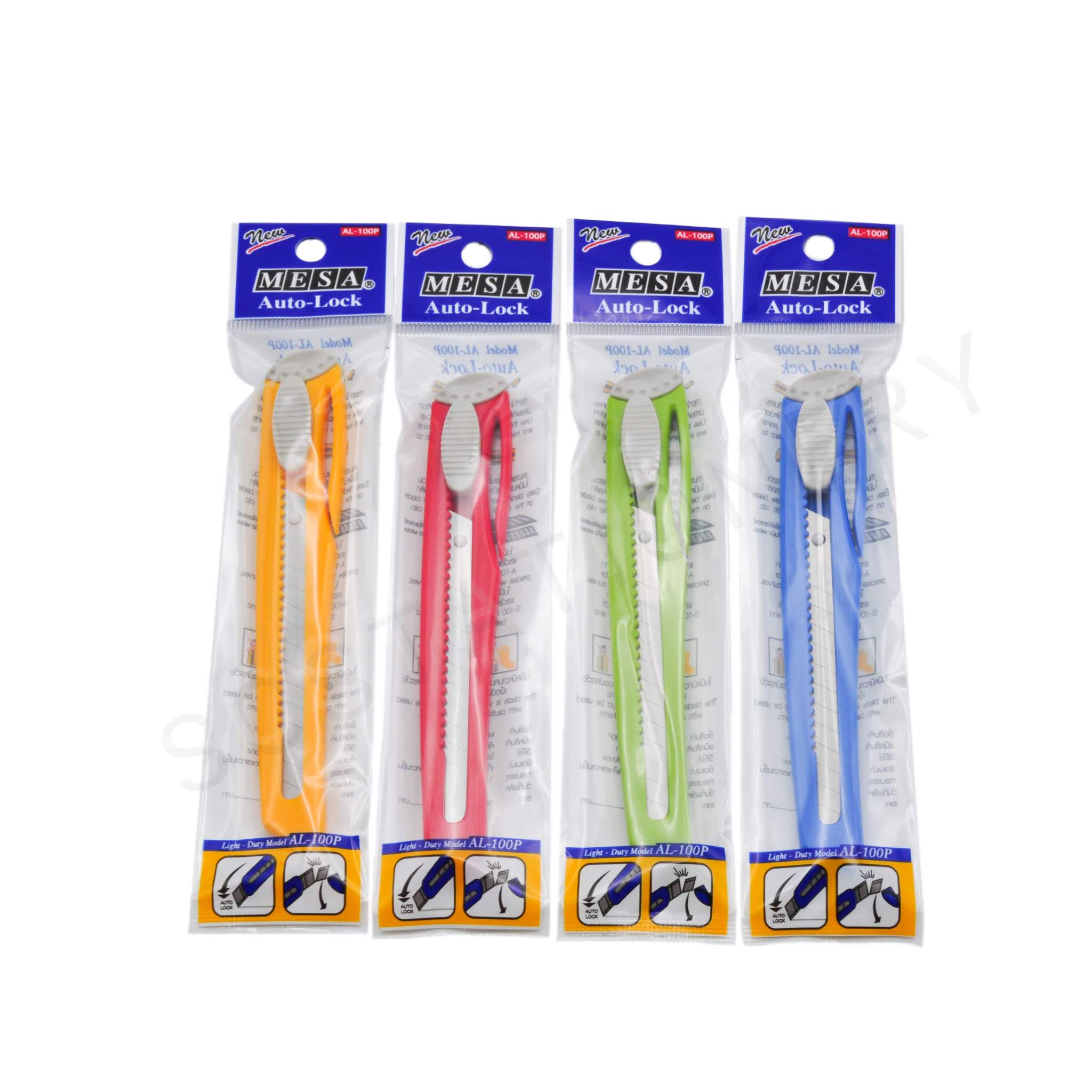 มีดคัตเตอร์เล็ก NO.AL-100P MESA คละสี