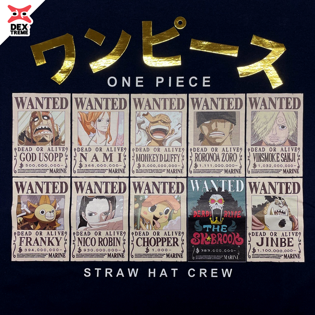 เสื้อวันพีซ Tees OP NEW WANTED