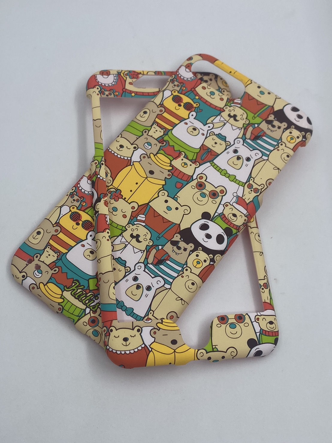 เคสคูทิส(Kutis)เคสไอโฟน7พลัส,8พลัส(ลายหมีหมู่)มาใหม่ เคสประกบหน้า-หลัง เคสเรืองแสง เคสลายวินเทจ ร้านSuperhero Klongthom