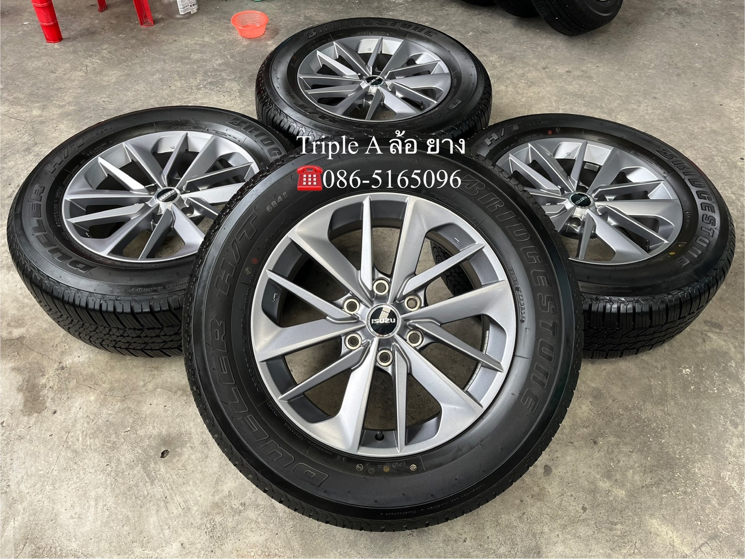 ✨ล้อแม็ก✨ISUZU MU-X 2024 รุ่นใหม่ล่าสุด ขอบ 18 พร้อมยาง 265-60-18 Bridgestone♨️ปลายปี 24♨️