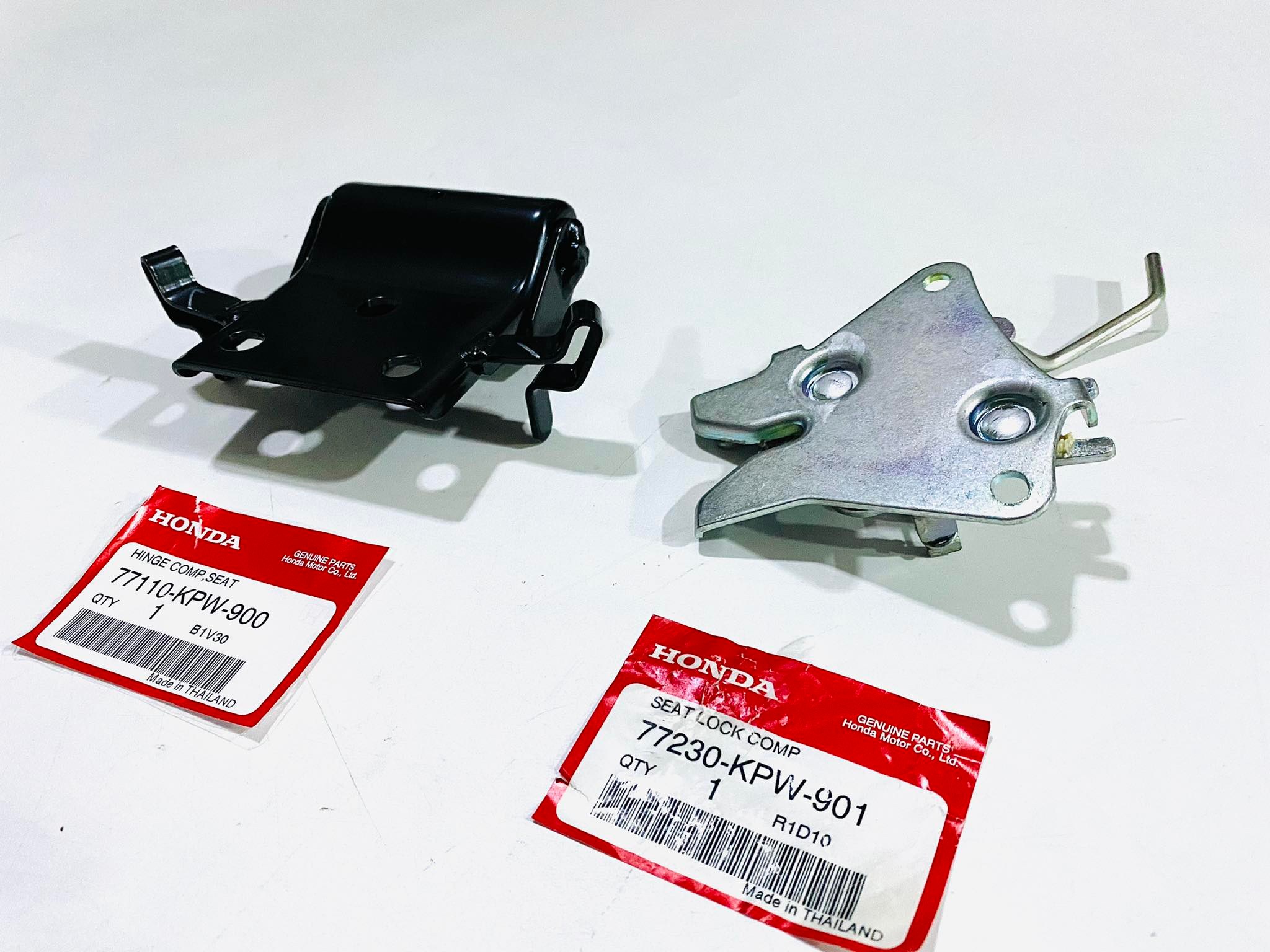 บานพับเบาะดรีม125+เดือยล๊อคเบาะดรีม125 แท้ศูนย์ฮอนด้า ครบชุด