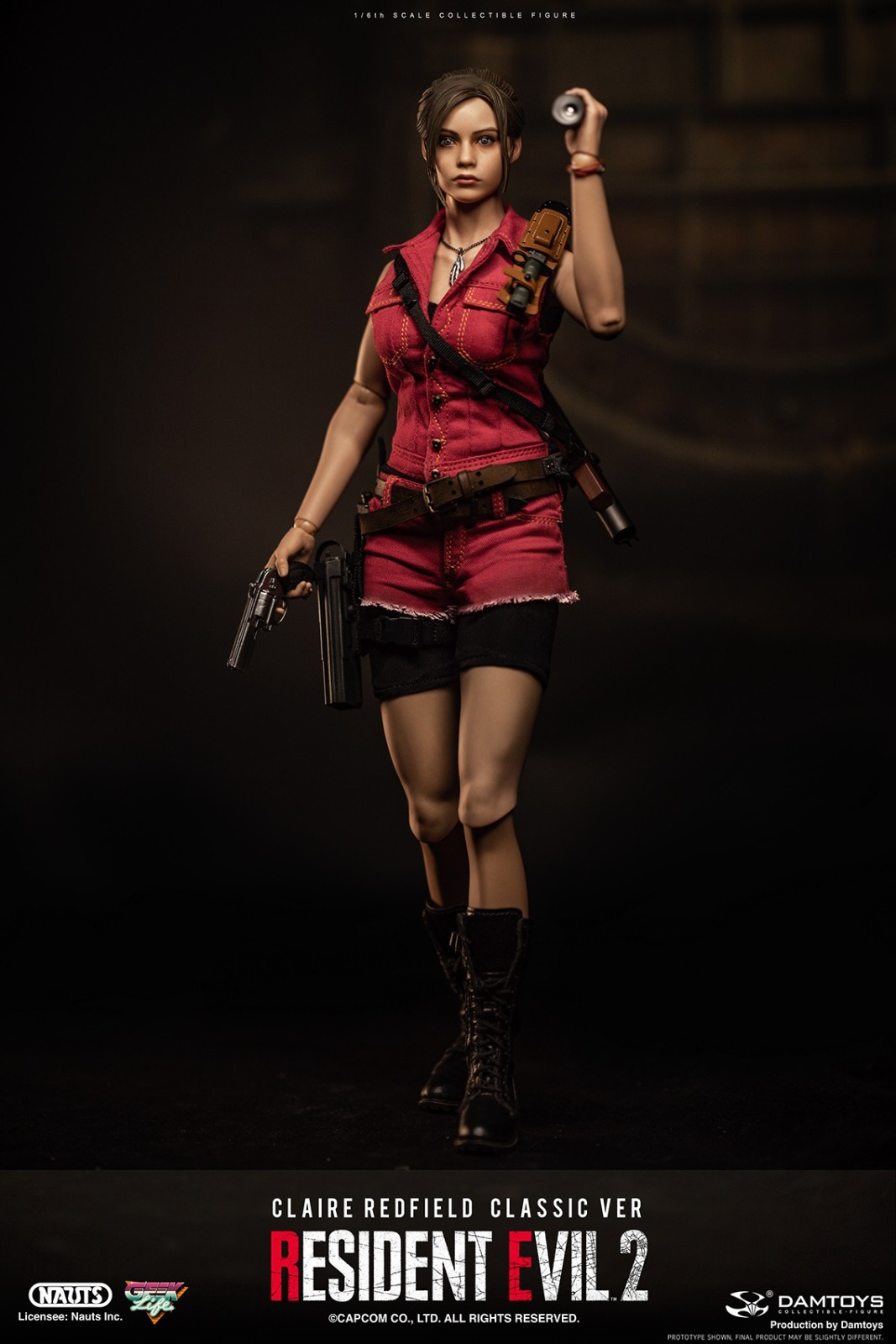 DAMTOYS DMS038 1/6 RESIDENT EVIL 2 - CLAIRE REDFIELD (CLASSIC VER)