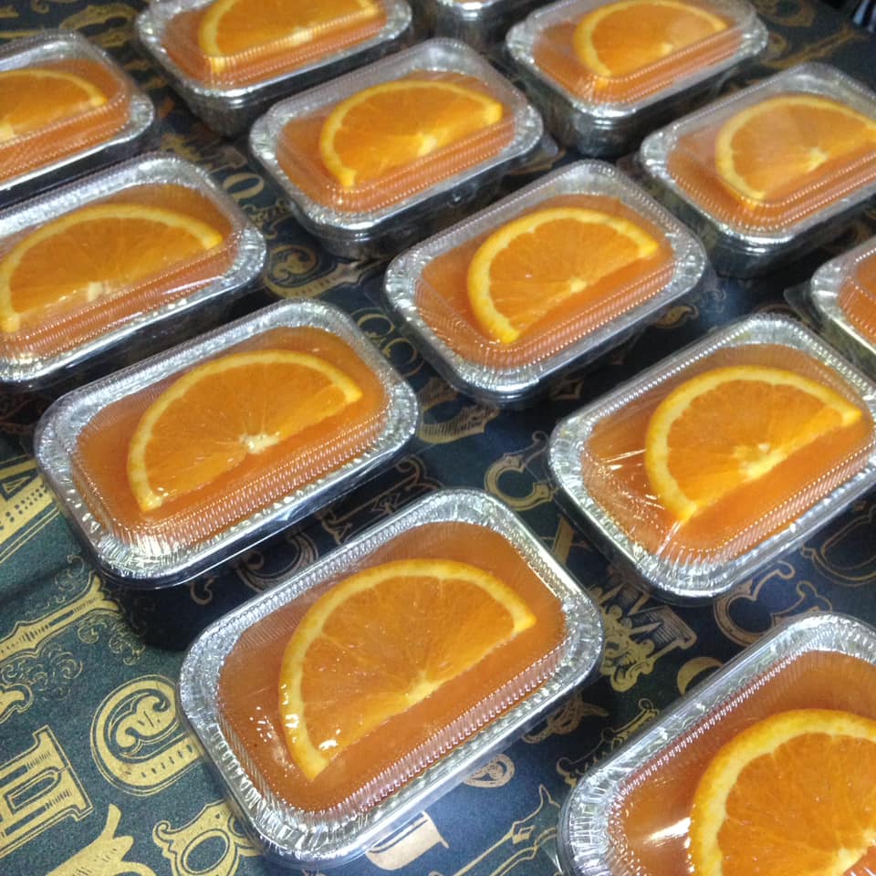 🍊 เค้กส้มแมนดาริน🍊 (แบบใส่กล่องฟรอย์) Mandarine Orange Cake (ราคาต่อชิ้น)