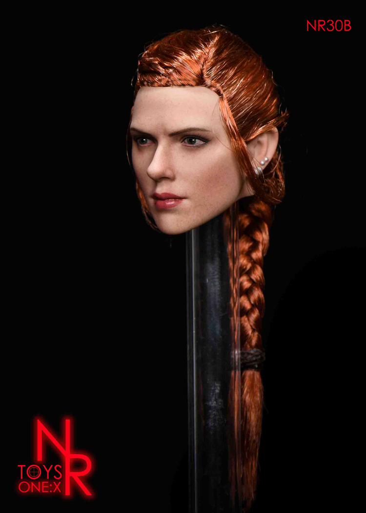 NRTOYS NR30B 1/6 Widow 7.0 Sideburn Hair Female Headsculpt