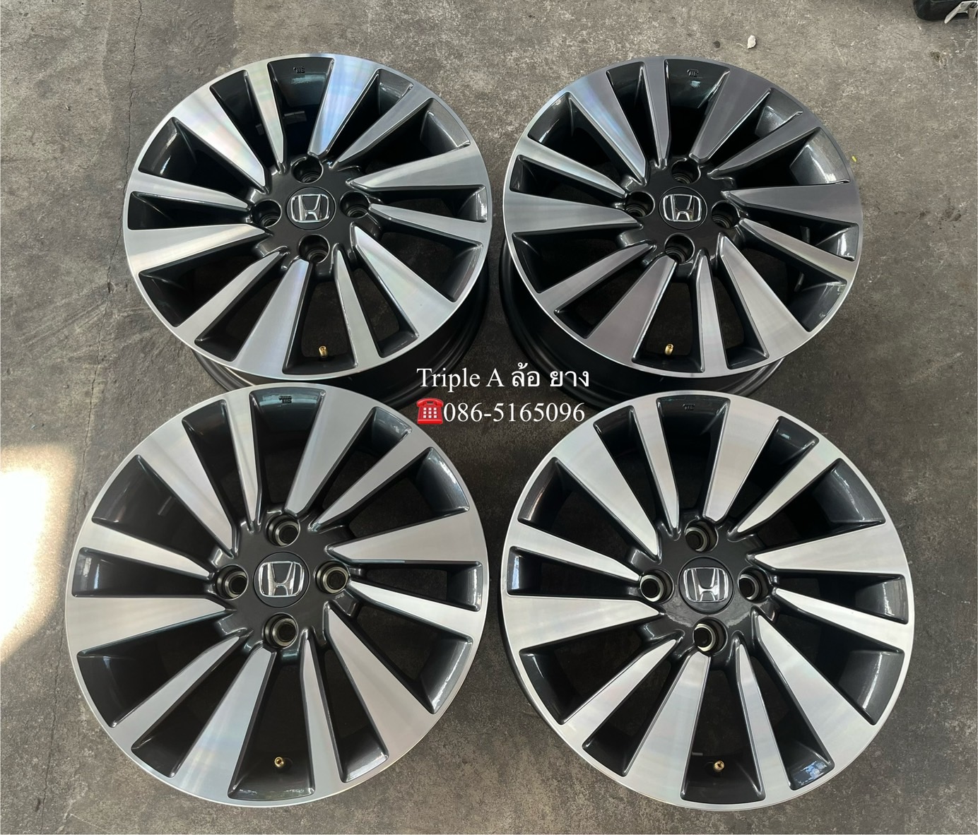 ✨ล้อแม็กป้ายแดง✨Honda City SV รุ่นใหม่ล่าสุด ขอบ 15 เทาหน้าเงา💖ใหม่กริ๊บ💖