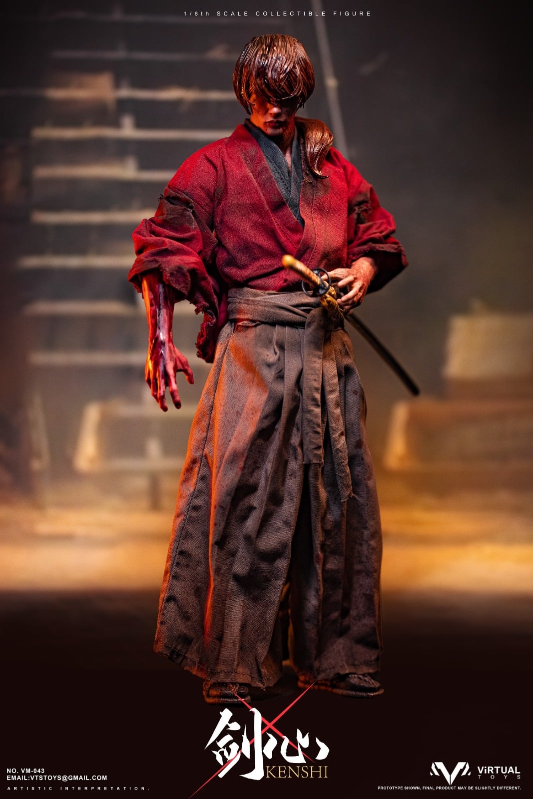 VTSTOYS VM-043B 1/6 KENSHI (Final Battle Ver.)