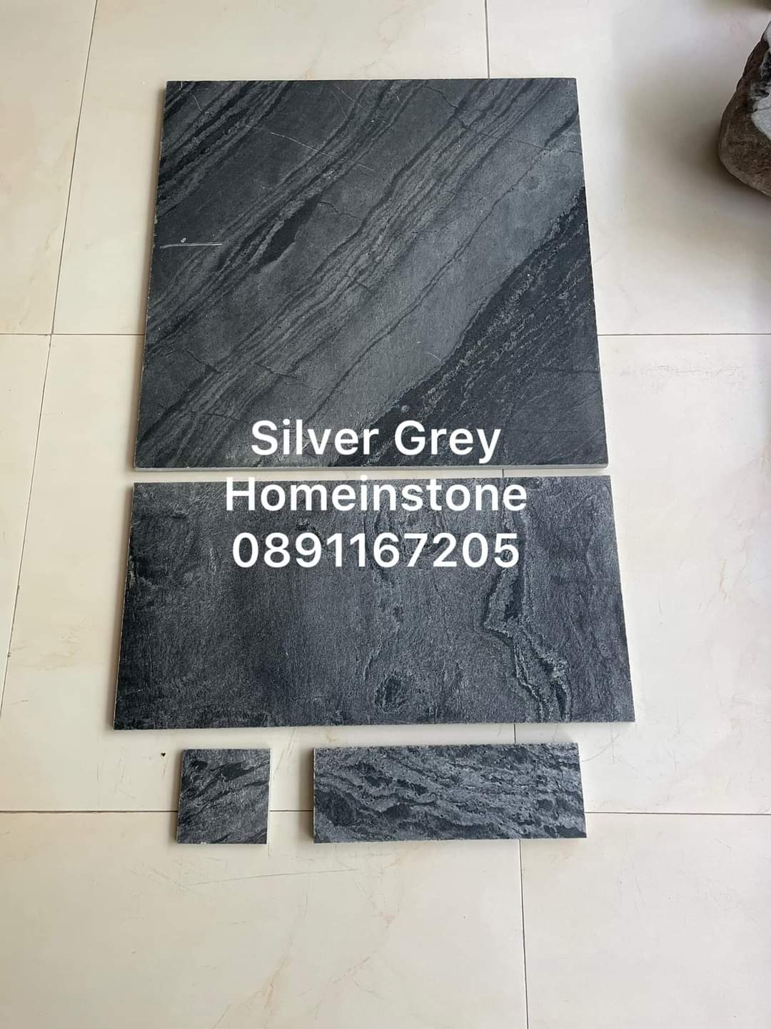 Silver Grey หินธรรมชาติสำหรับปูสระว่ายน้ำ พื้น/ผนัง ห้องน้ำ ทางเดิน