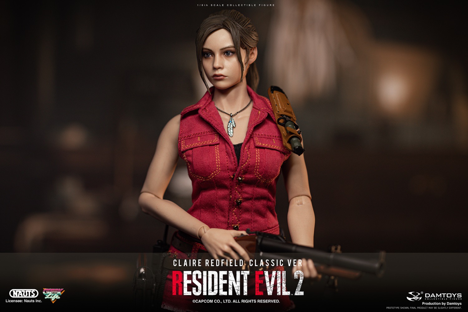 DAMTOYS DMS038 1/6 RESIDENT EVIL 2 - CLAIRE REDFIELD (CLASSIC VER)