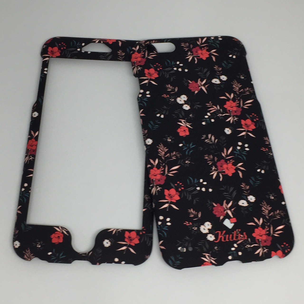 เคสคูทิส (Kutis) ไอโฟน6พลัส,6Sพลัส(ลายดอกไม้ดอกสีแดง)