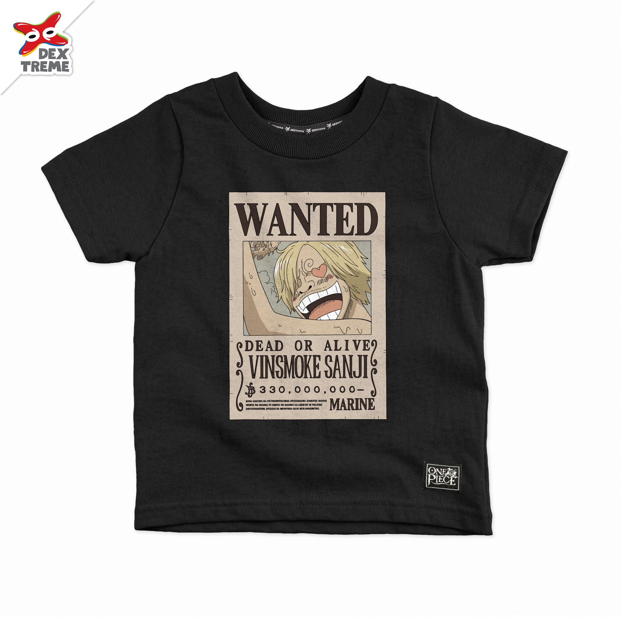เสื้อยืดเด็กวันพีช One Piece Sanji Wanted