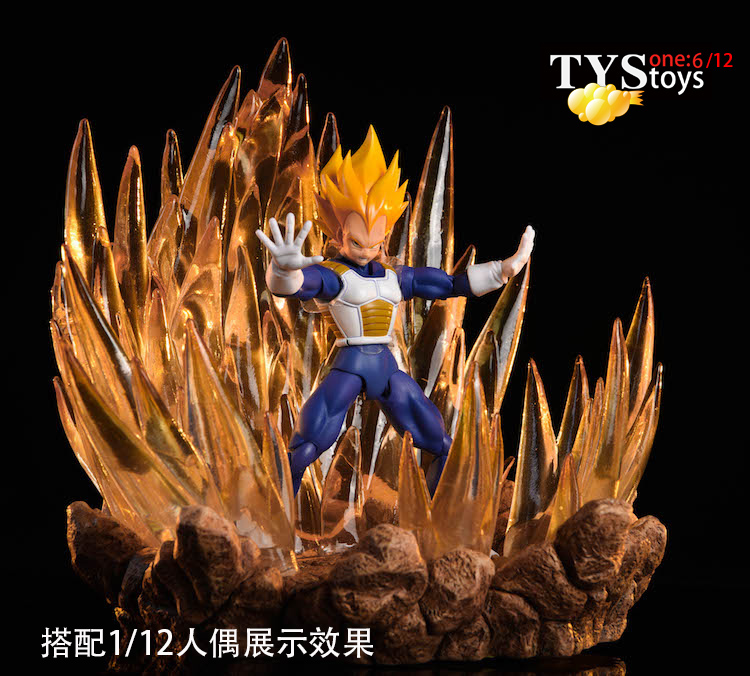 TYStoys 17DT03 1/12 & 1/6 Saiyan Warrior Burst Platform 2.0 Scene