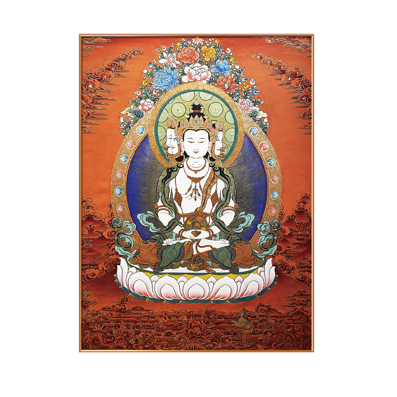 #ภาพวาดทังก้า(Thangka)ภาพวาดทิเบต ทังก้า มันดาลา พุทธศิลป์ชั้นสูง
