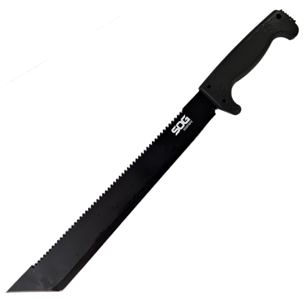 มีดเดินป่า มีดมาเชเต้ มีดใบตาย SOG SOGfari Machete ยาว 21 นิ้ว (53 ซม.) ใบมีดสีดำพร้อมซองผ้าไนล่อนสำหรับเก็บมีด