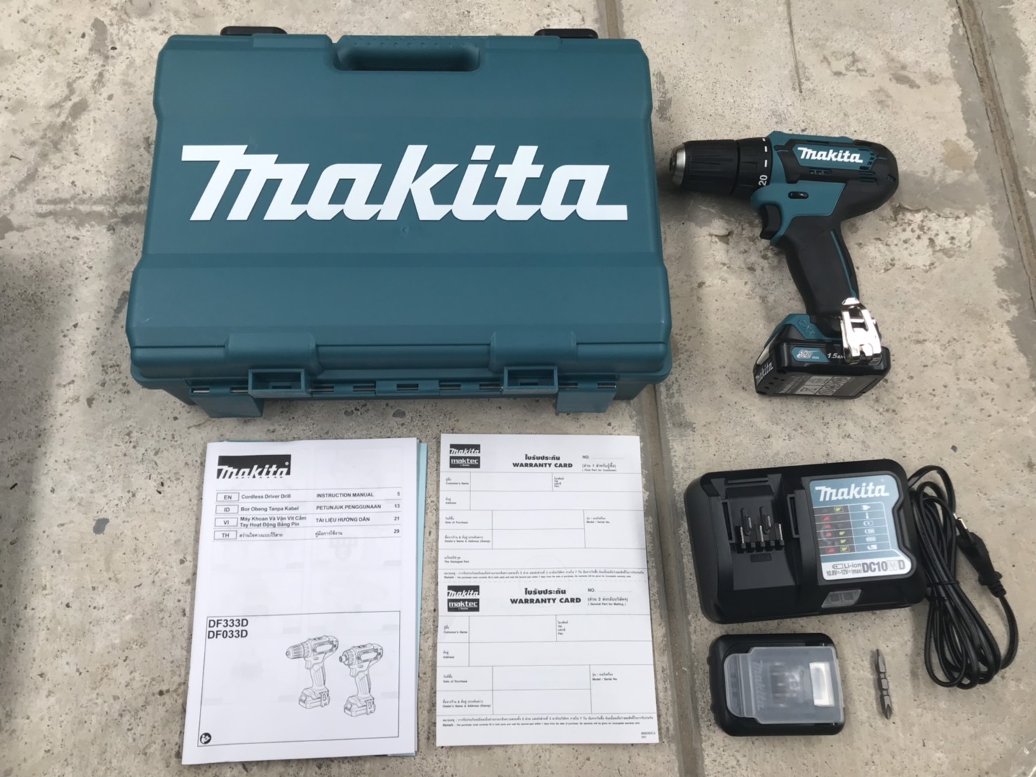 สว่านไร้สาย12V. DF333DWYE MAKITA(แบต2ก้อน)