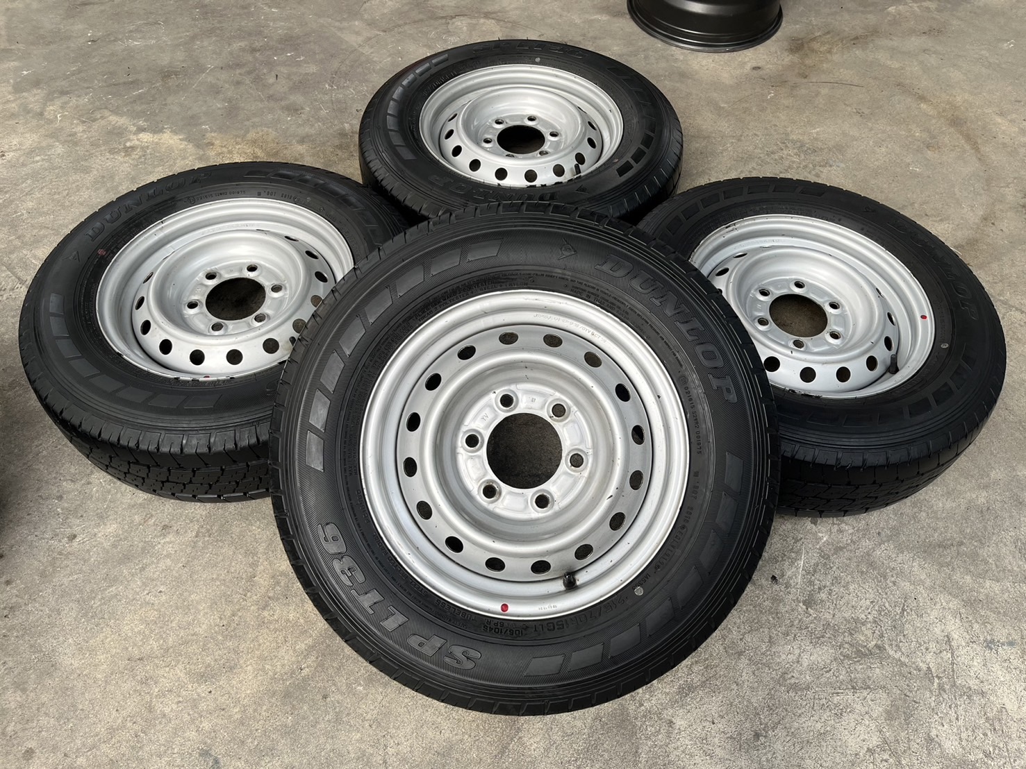 ✨ล้อกระทะพร้อมยาง✨6รู139✨ISUZU ขอบ 15