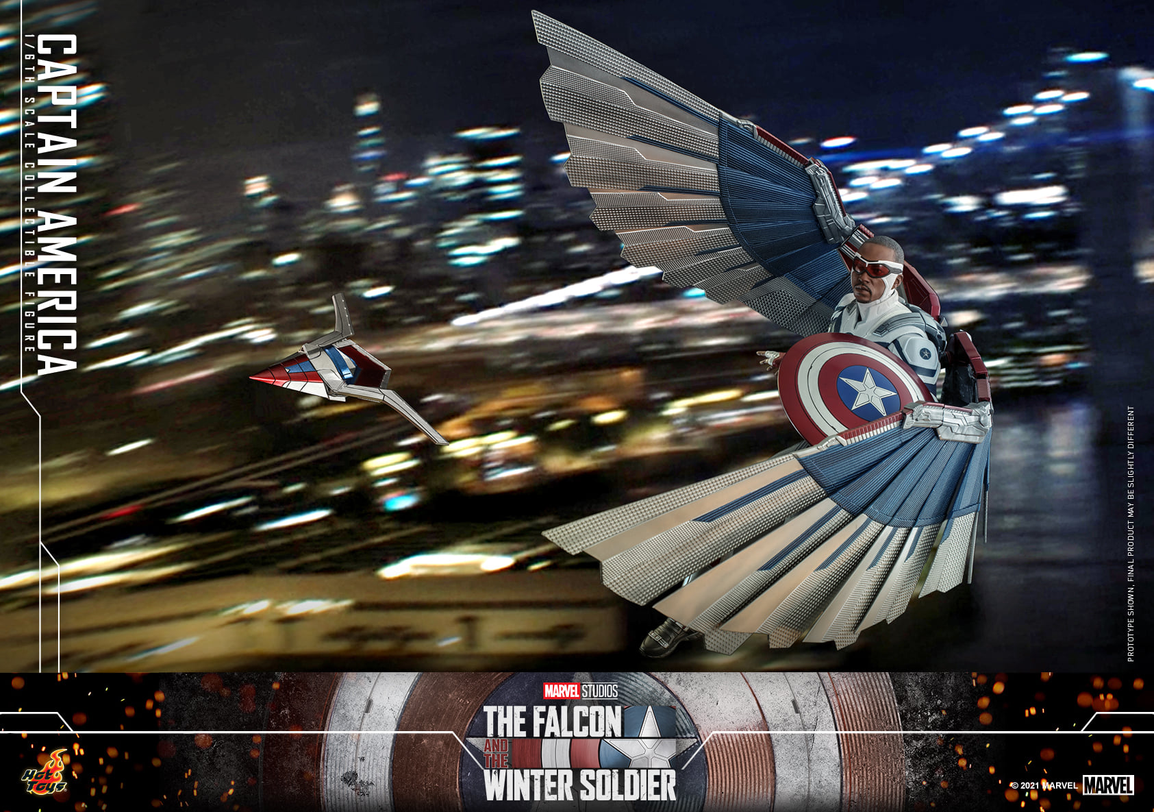 Hot Toys TMS040 1/6 The Falcon and the Winter Soldier - Captain America