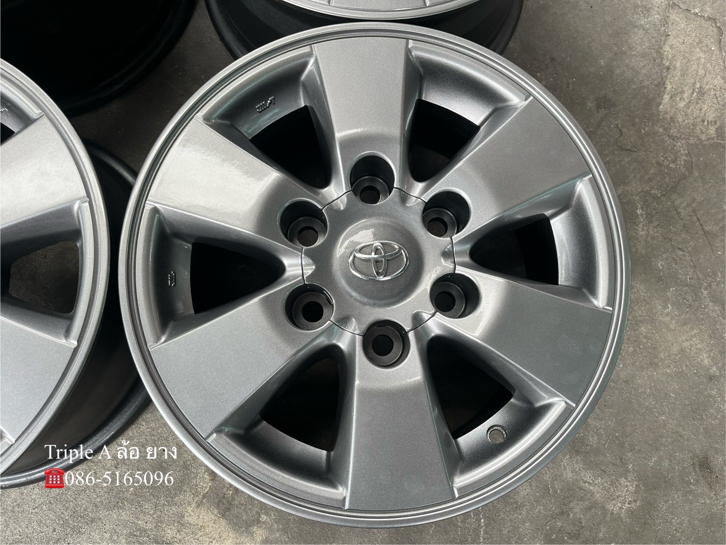 ✨ล้อแม็ก 6รู139✨Toyota (หน้าแบน) ขอบ 15 สีไฮเปอร์💖สวยกริ๊บ🚘Vigo ตัวสูง ,รถตู้ Commuter 6รู139 ได้เลย