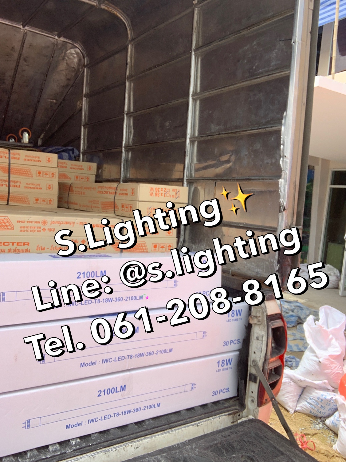 หลอดนีออน(ยาว) LED T8 18w 2100Lumen แสงขาว