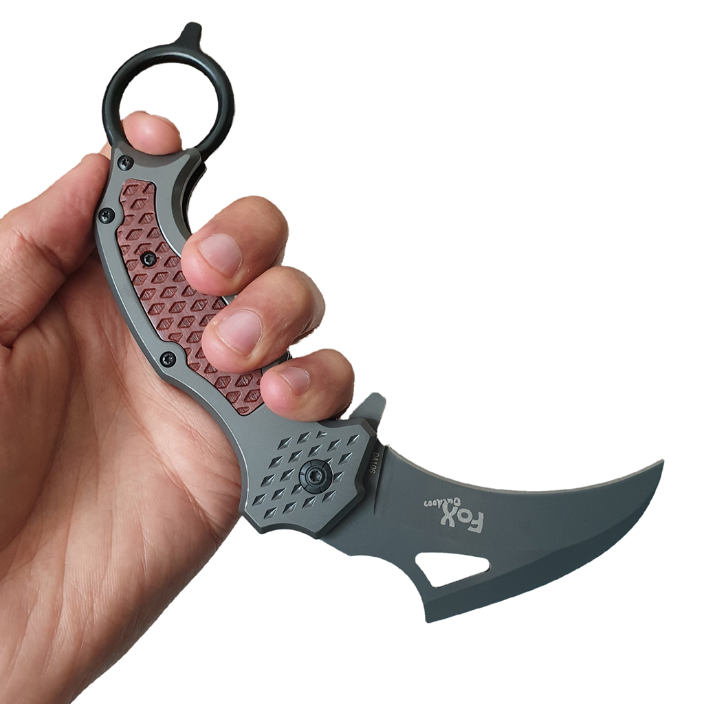 มีดพับ มีดคารัมบิต มีดพก Fox Outdoor Karambit Knife DA106