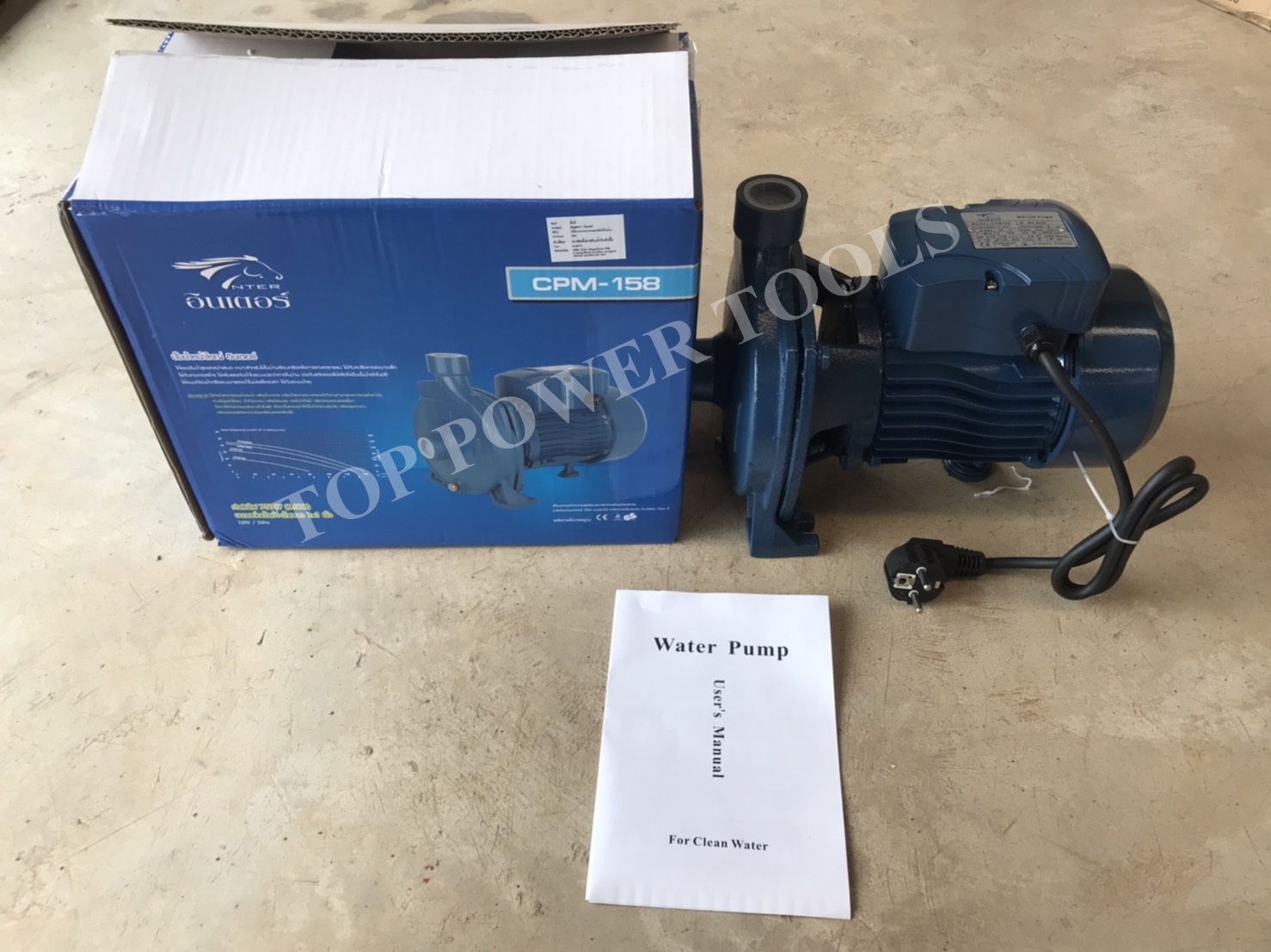 ปั๊มน้ำหอยโข่ง 1"x1.0HP 750W.CPM158 INTER