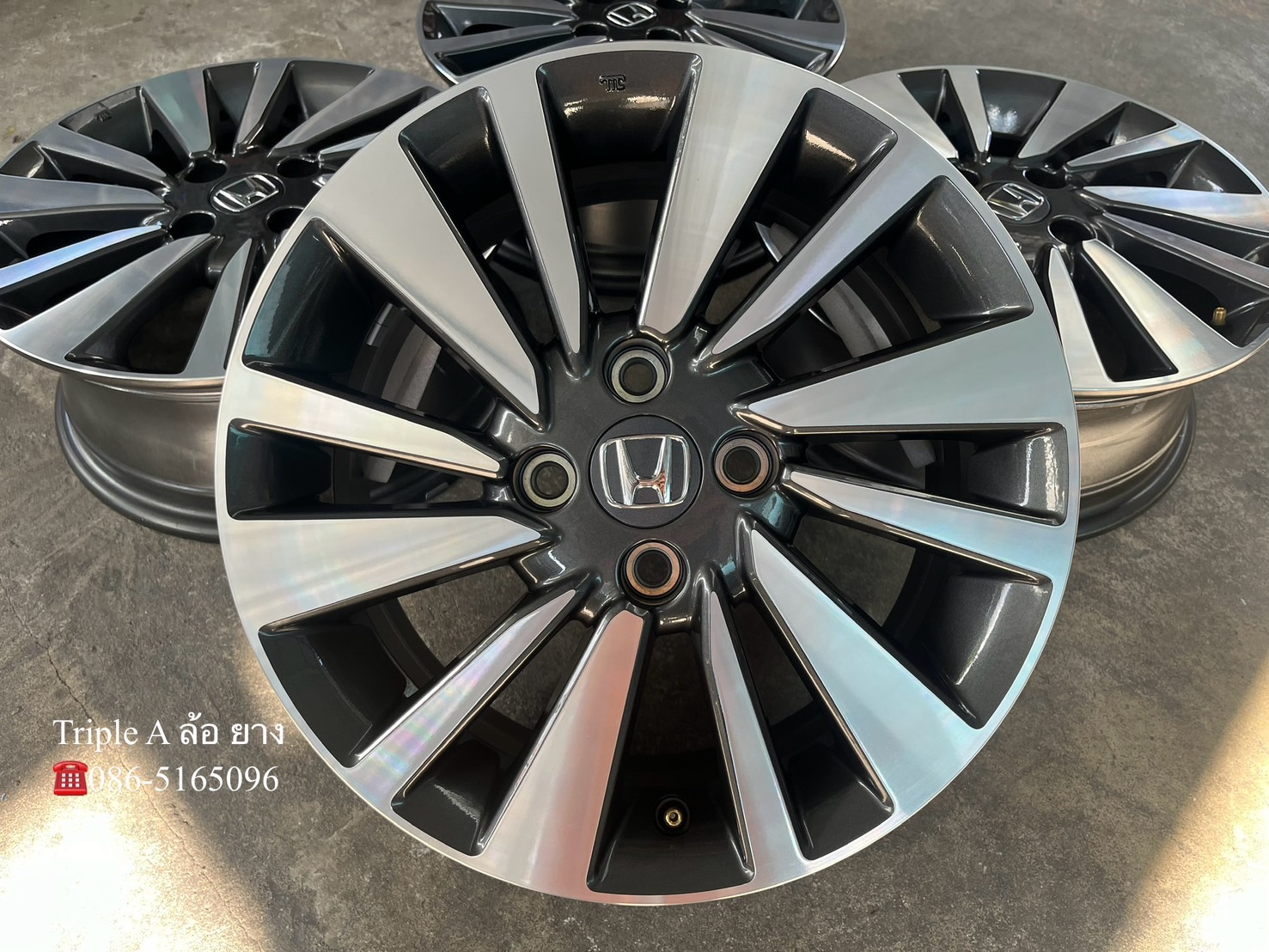 ✨ล้อแม็กป้ายแดง✨Honda City SV รุ่นใหม่ล่าสุด ขอบ 15 เทาหน้าเงา💖ใหม่กริ๊บ💖