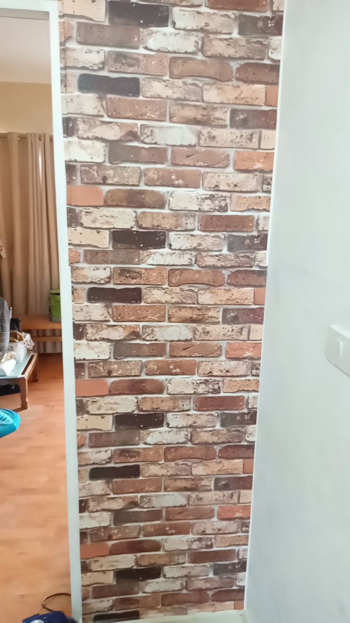 DBS-16 Wallpaper Sticker วอลล์เปเปอร์ไวนิล แบบมีกาวในตัวลายอิฐเก่า หน้ากว้าง 60 cm