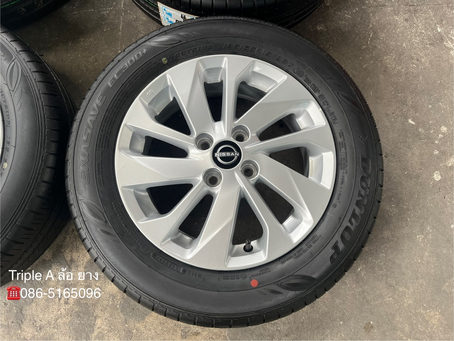 ✨ล้อแม็กป้ายแดง✨Nissan Almera รุ่นใหม่ล่าสุด ขอบ 15 พร้อมยางใหม่💯185-65-15 Dunlop ♨ปี 24♨