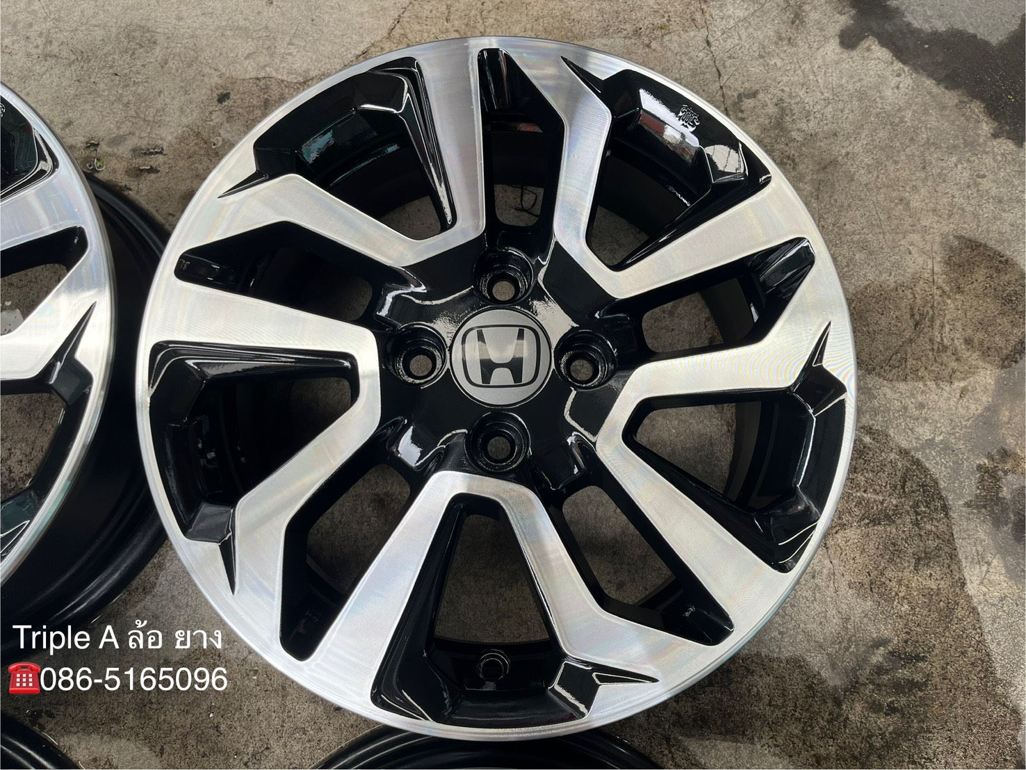 ✨ล้อแม็ก✨Honda Jazz GK ขอบ 15 สีดำหน้าเงา💖สวยกริ๊บ💖