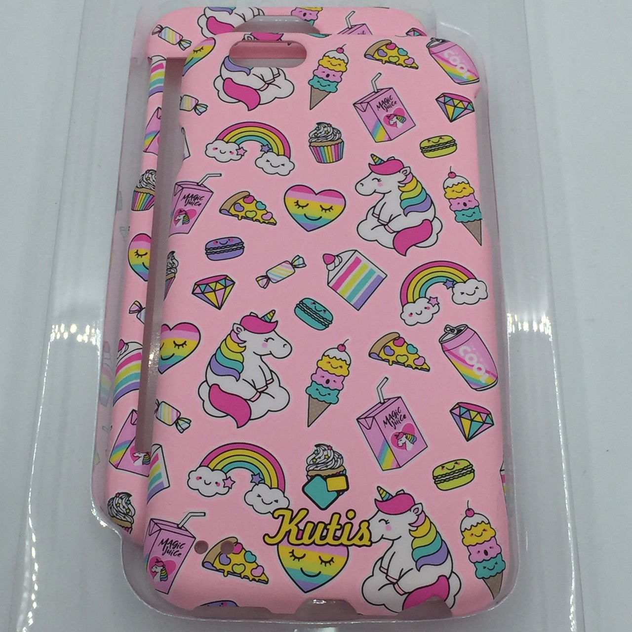 เคสคูทิส(Kutis)เคสไอโฟน6,6S(ลายยูนิคอร์นนั่งเมฆ)มาใหม่ เคสประกบหน้า-หลัง เคสเรืองแสง เคสลายวินเทจ ร้านSuperhero Klongthom