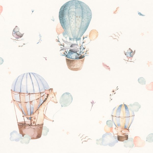วอลเปเปอร์ลายเด็ก Kids World โปร 11.11 แบบหลังผ้า ทนทาน กันลามไฟ : Fabric-Backed Wall Paper