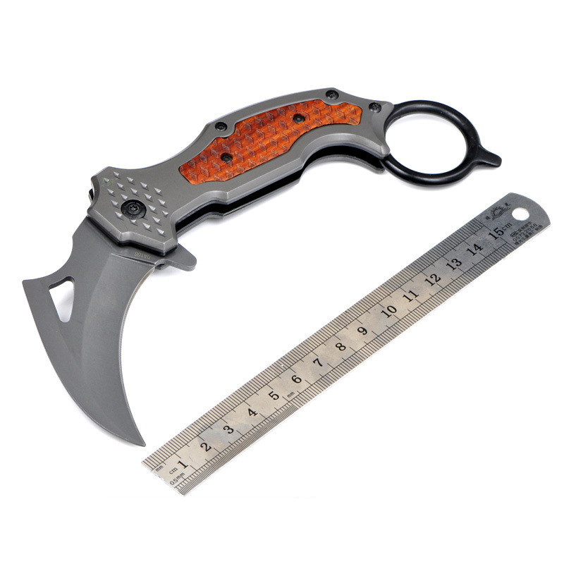 มีดพับ มีดคารัมบิต มีดพก Fox Outdoor Karambit Knife DA106