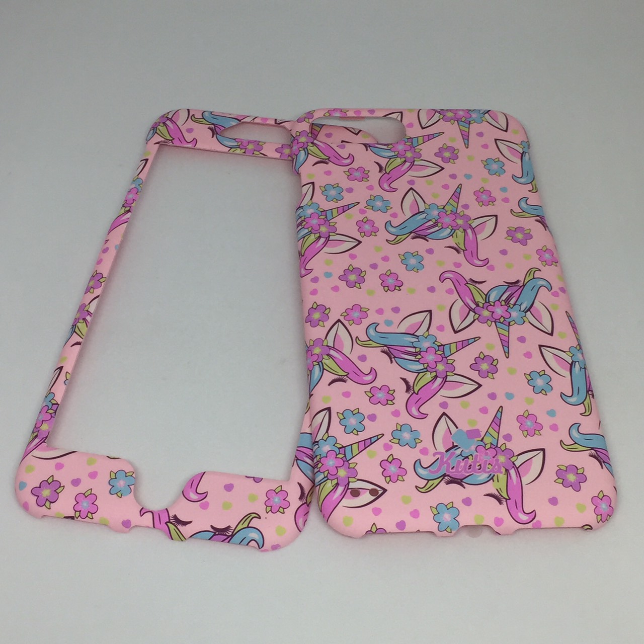 เคสคูทิส(Kutis)เคสไอโฟน7พลัส,8พลัส(ลายยูนิคอร์นแอ็บชมพู)มาใหม่ เคสประกบหน้า-หลัง เคสเรืองแสง เคสลายวินเทจ ร้านSuperhero Klongthom