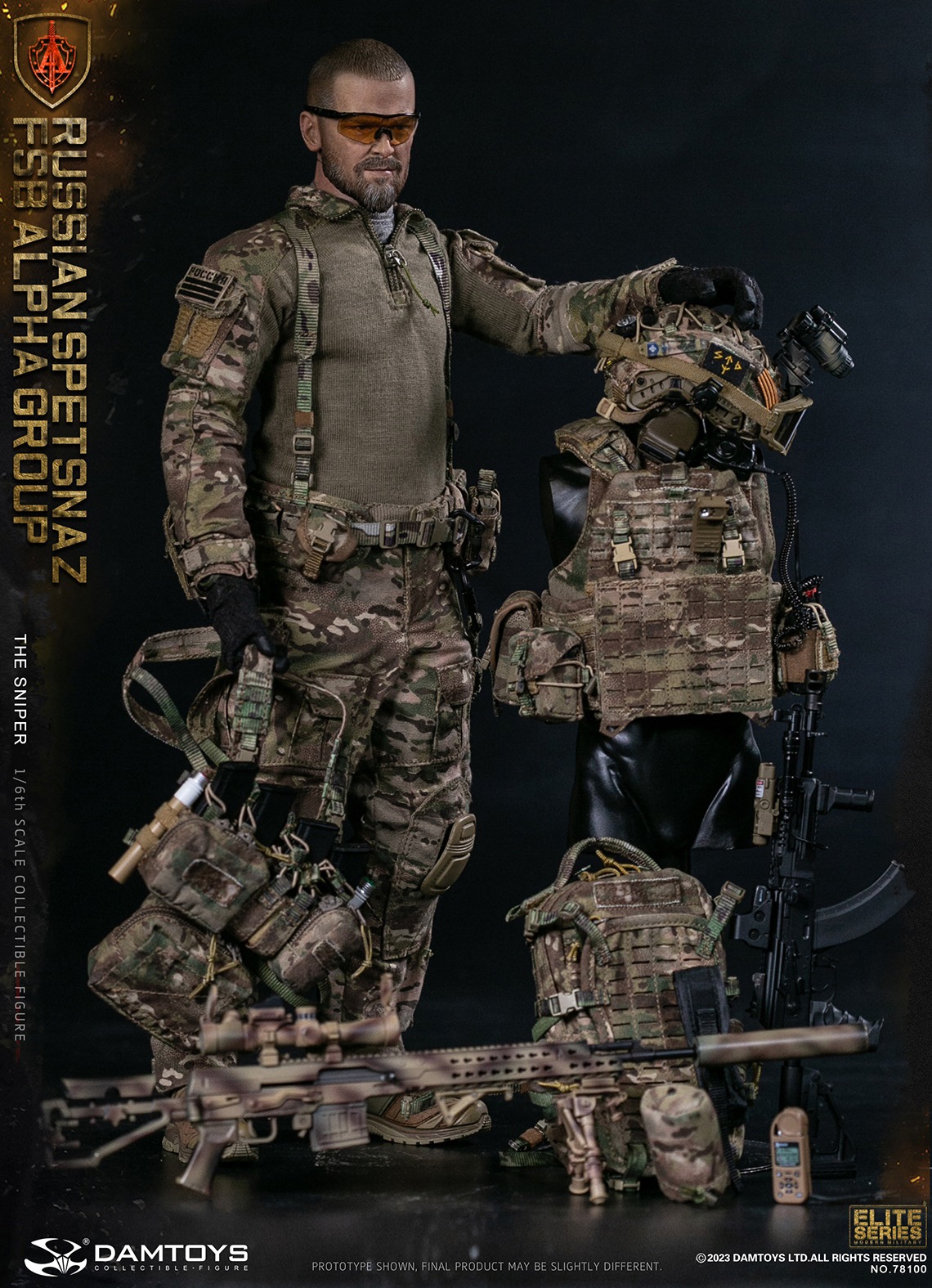 DAMTOYS 78100 1/6 RUSSIAN SPETSNAZ FSB ALPHA GROUP - THE SNIPER
