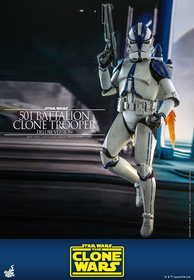 Hot Toys TMS023 1/6 Star Wars: The Clone Wars™ - 501st Battalion Clone Trooper™ (Deluxe Version)