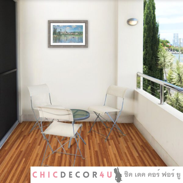 พีวีซีปูพื้น ลายไม้ สีส้ม JP-005 หน้ากว้าง 100 ซม หนา 0.6 มม ยาวเมตรละ