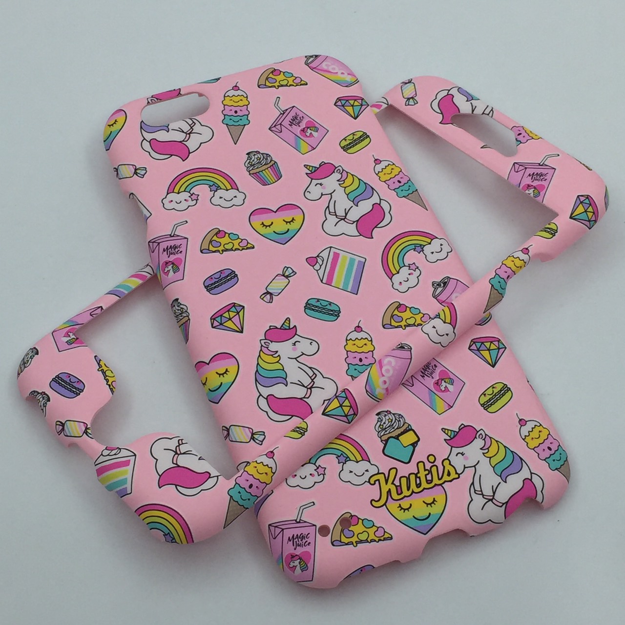 เคสคูทิส(Kutis)เคสไอโฟน6,6S(ลายยูนิคอร์นนั่งเมฆ)มาใหม่ เคสประกบหน้า-หลัง เคสเรืองแสง เคสลายวินเทจ ร้านSuperhero Klongthom