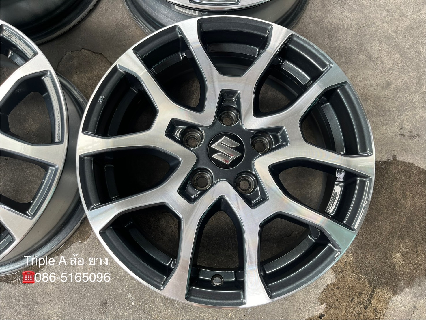 ✨ล้อแม็ก 5รู114✨Suzuki XL7 ขอบ 16 เทาหน้าเงา💖สวยกริ๊บ💖