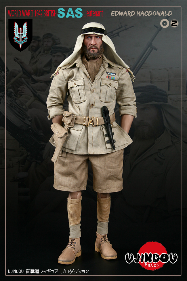 UJINDOU U9002 1/6 WWII BRITISH SAS LIEUTENANT - EDWARD MACDONALD